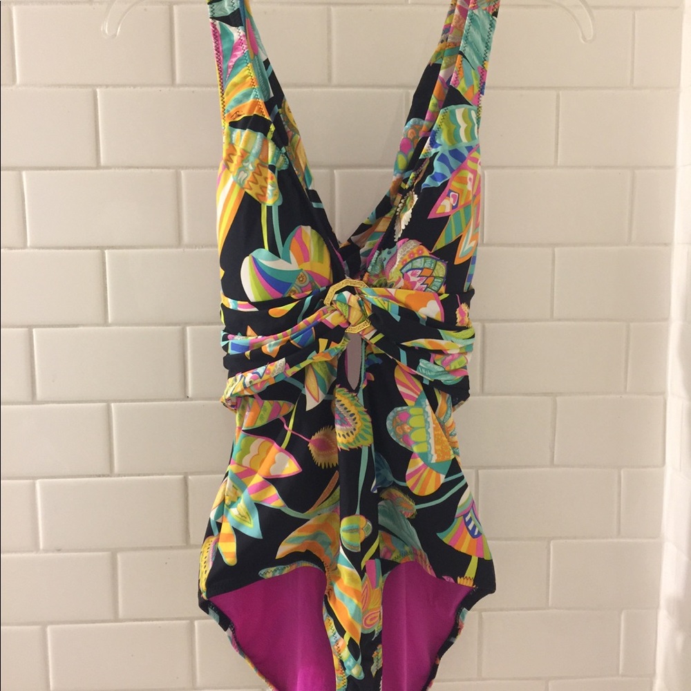 Trina Turk Swimsuit Tahitian Floral  10